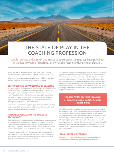 Coaching Profession 